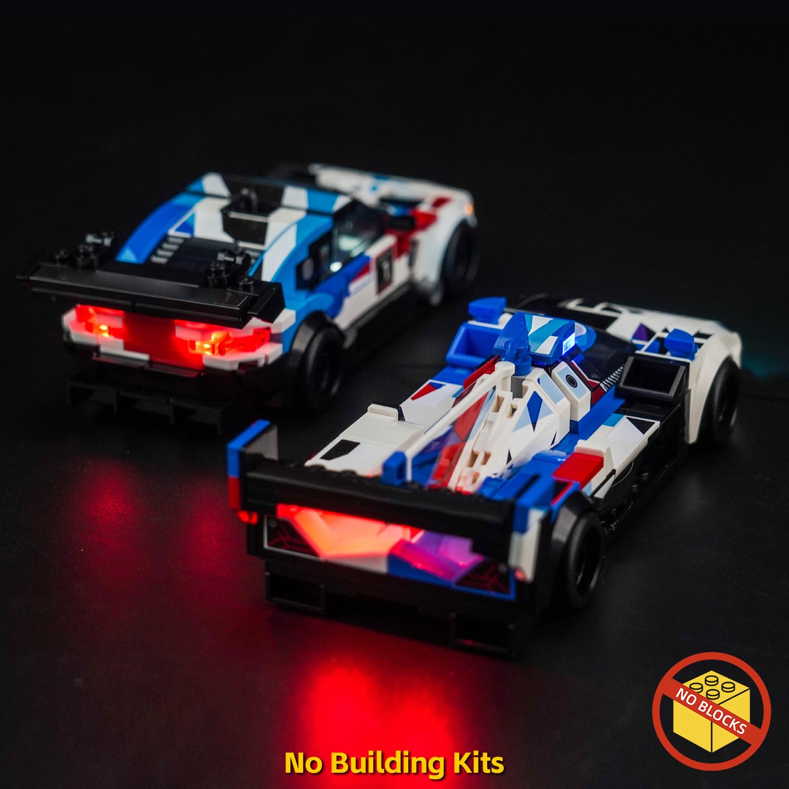 Led Licht Set für Lego Speed Champions BMW M4 GT3 & BMW M Hybrid V8 Rennwagen Auto-Spielzeug (Kein Lego), Dekorationsbeleuchtungsset für Lego 76922 BMW M4 GT3 & BMW M Hybrid V8 Race Cars 2