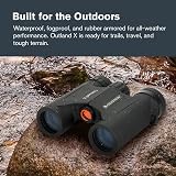 Celestron Outland X 10x25 Binoculars Black BaK-4 Optics Waterproof Nitrogen view 7