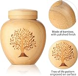 HOOMTREE Bamboo Tree of Life Small Urn 6.1 cu in Keepsake for Ashes view 3