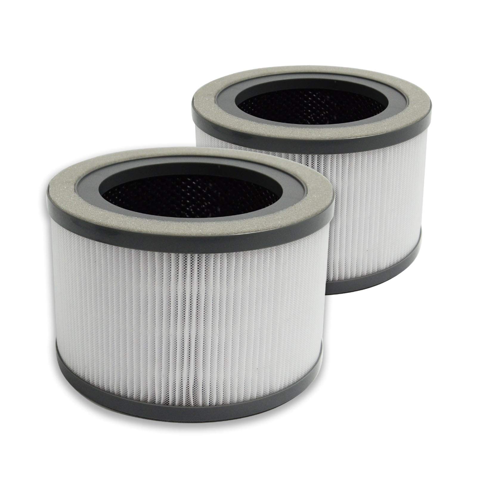 PUREBURG Vista 200 Replacement True HEPA Filters compatible with Levoit Vista 200 Air Purifier,Part Number Vista 200-RF,H13 3-Stage Filtration Activated Carbon 2-IN-1 Air Clean Dust VOCs Odor,2-Pack