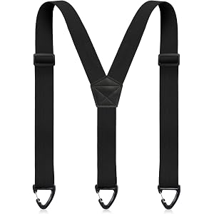 Sintege Y Back Men's Hidden Suspender 1.5 Inch | Adjustable Under Clothing, Invisible, Heavy Duty Work Gear, Strong Hook Susp