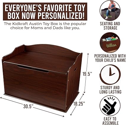 personalized austin toy box