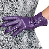 Nappaglo Nappa Leather Gloves Warm Handmade Curve Lambskin for Women
