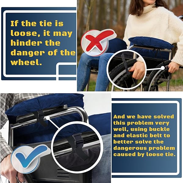 BIG HIPPO WHEELCHAIR SEAT CUSHIONS, COMFORTABLE WHEELCHAIR CUSHIONS FOR PRESSURE RELIEF, SOFT WHEELCHAIR SEAT CUSHIONS PAIN RELIEF -17 ×17 INCHES – PRUSSIAN BLUE
