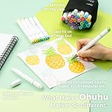 Ohuhu Alcohol Marker Set 24 Dual Tip Brush Fine AP Certified Honolulu B view 7
