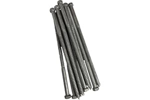 1/2" x 12" Lag Bolt Screws – HDG Hot Dip Galvanized Hex Head Structural Lag Screws | Extra-Long A307 Timber Bolts for Exterio