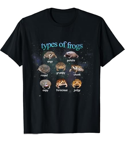 Amazon.com: Black Rain Frog Moods, Grumpy Black Desert Rain Frog T