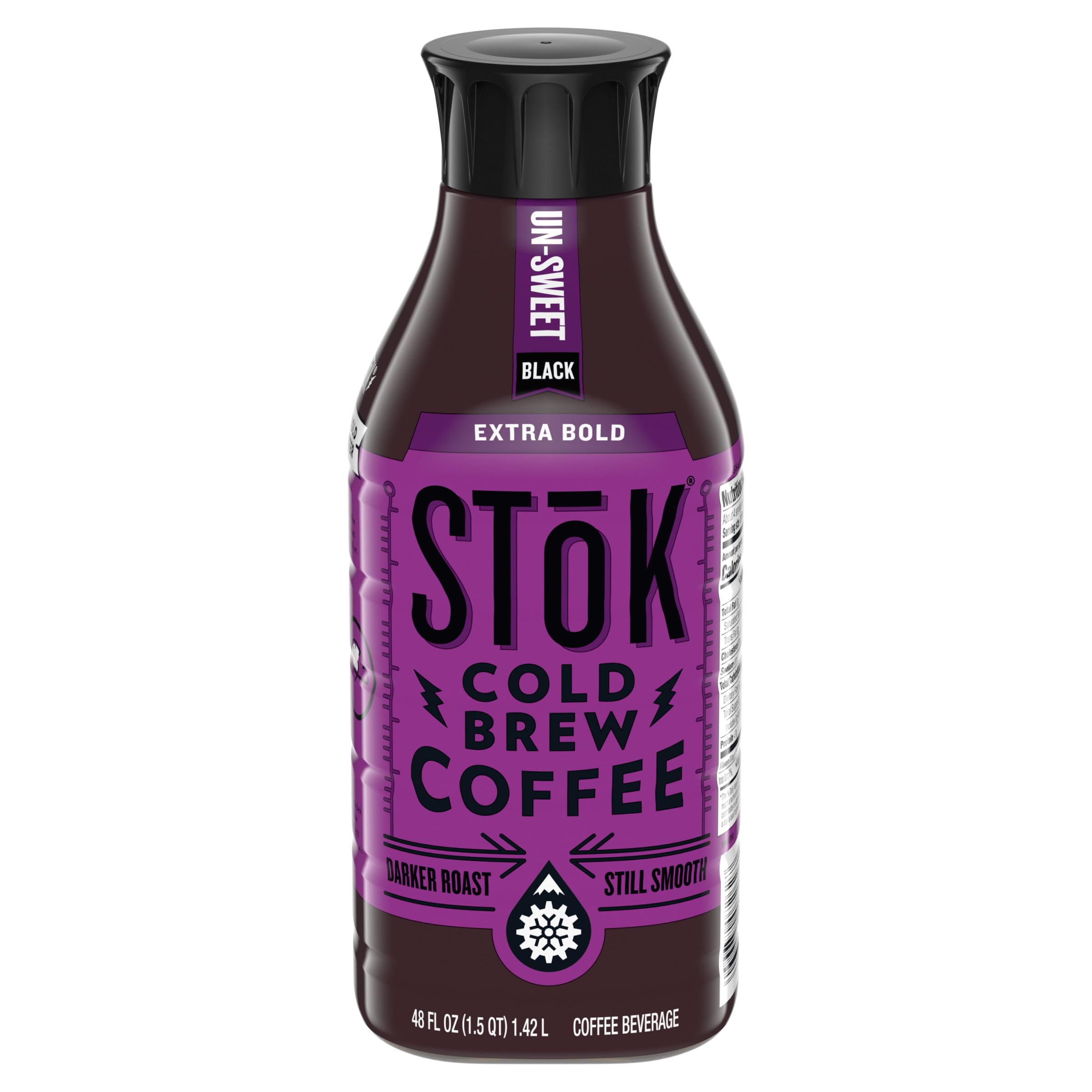 SToK Cold Brew Coffee, Extra Bold Unsweetened, 48 Oz. Bottle