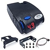 Lrichy 90160 Proportional Trailer Brake Controller for 1-3 Axles | LED Display, Self-Diagnostics, Reverse Mode for Electric Brake Trailers; Fits Ford/Gm/Chevy/Dodge/Ram/Toyota/Jeep