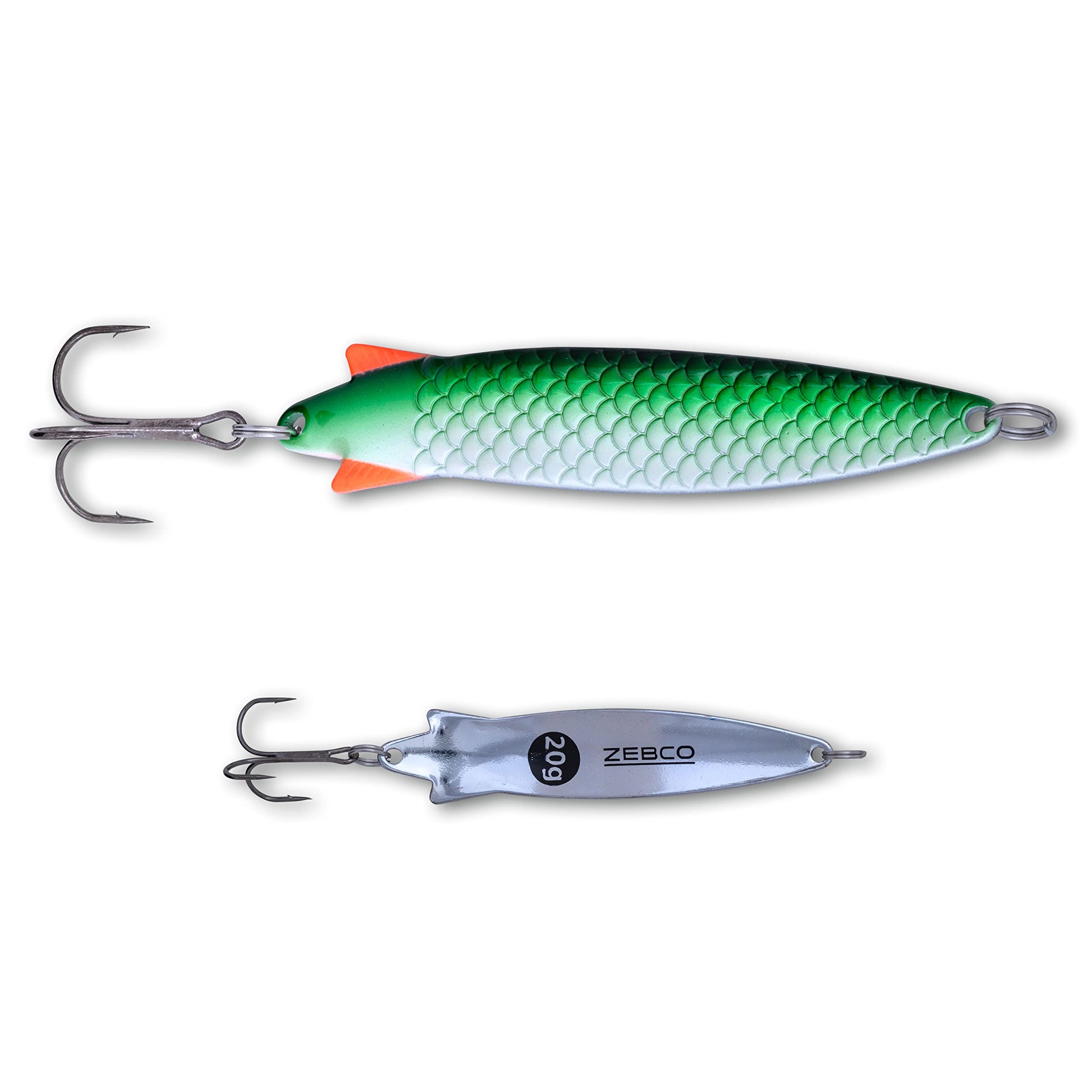 Zebco Premium Trophy Z-Spoony Blinker Fishing Lure Snake Bait with Treble Fishing Hooks Predatory Fish Spoons Fishing Accessories, Sanddeel, 10 g