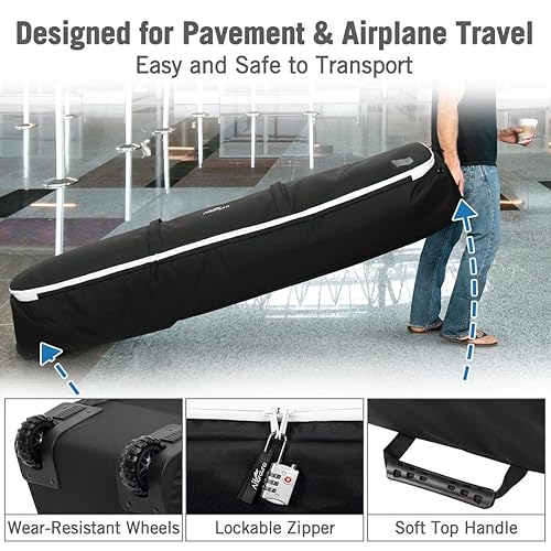 Affordura Snowboard Bag and Boot Bag Combo, Double Ski Bag with