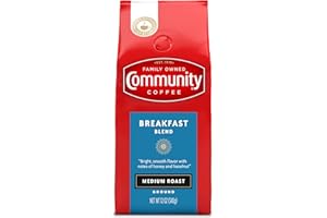 Community Coffee Breakfast Blend, Ground Coffee, Medium Roast, 12 Ounce Bag (Pack of 1)