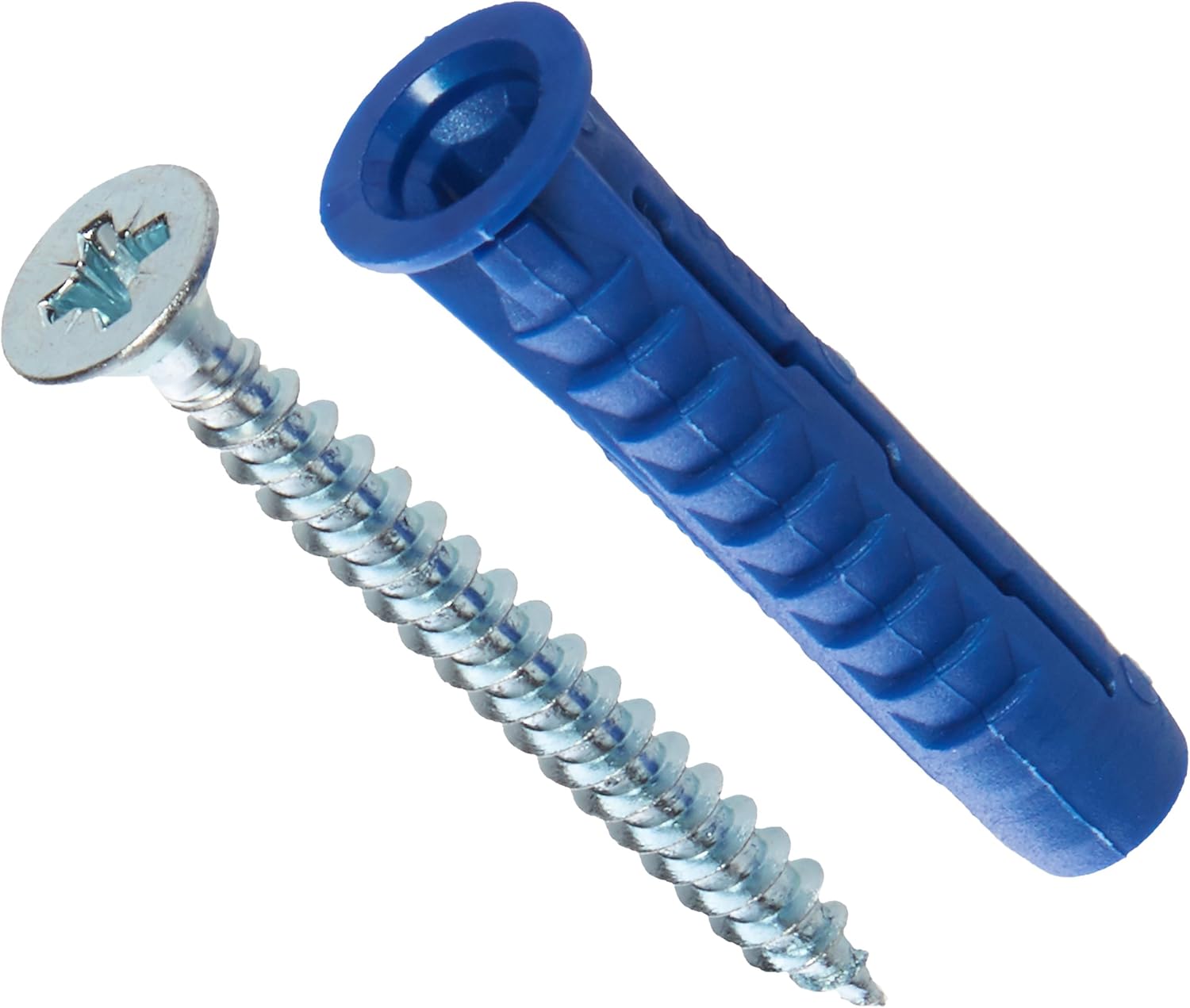 Rawlplug R-SKJ-4ALL-10+ 10 mm Nylon Multi-Purpose Plug with Screws (6 pieces), Blue