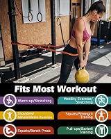 Zacro Pull Up Bands Set 6 Levels Resistance with Door Anchor Training Poster view 3