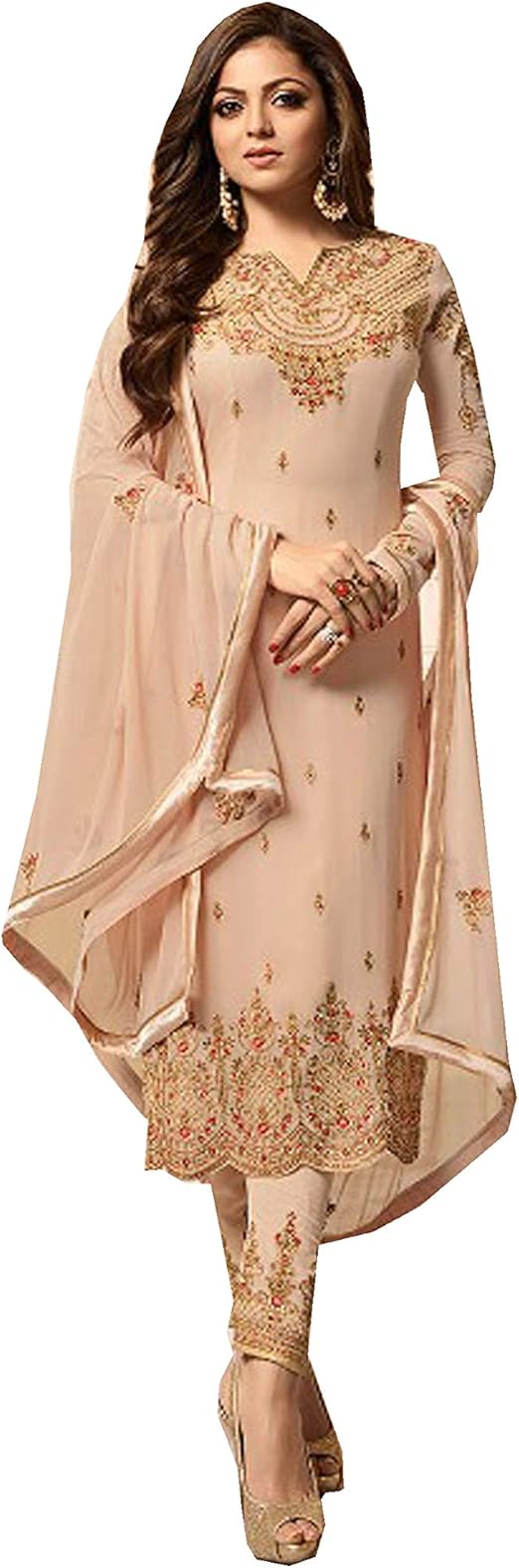 Ziya Women's Ethnic Indian Pakistani Straight Salwar Kameez