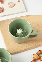 DIHOclub Frog Coffee Cup Hidden 3D Animal Inside