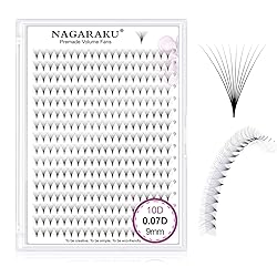 NAGARAKU Premade Fans Eyelash Extensions 320 Fans