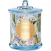 M&SENSE Jasmine Scented Candles, Organic Soy Candle 12.7oz 75 Hour Long Lasting Slow Burning, Highly Scented Good Smelling Aromatherapy Candle, Aaesthetic Candle Gift for Women