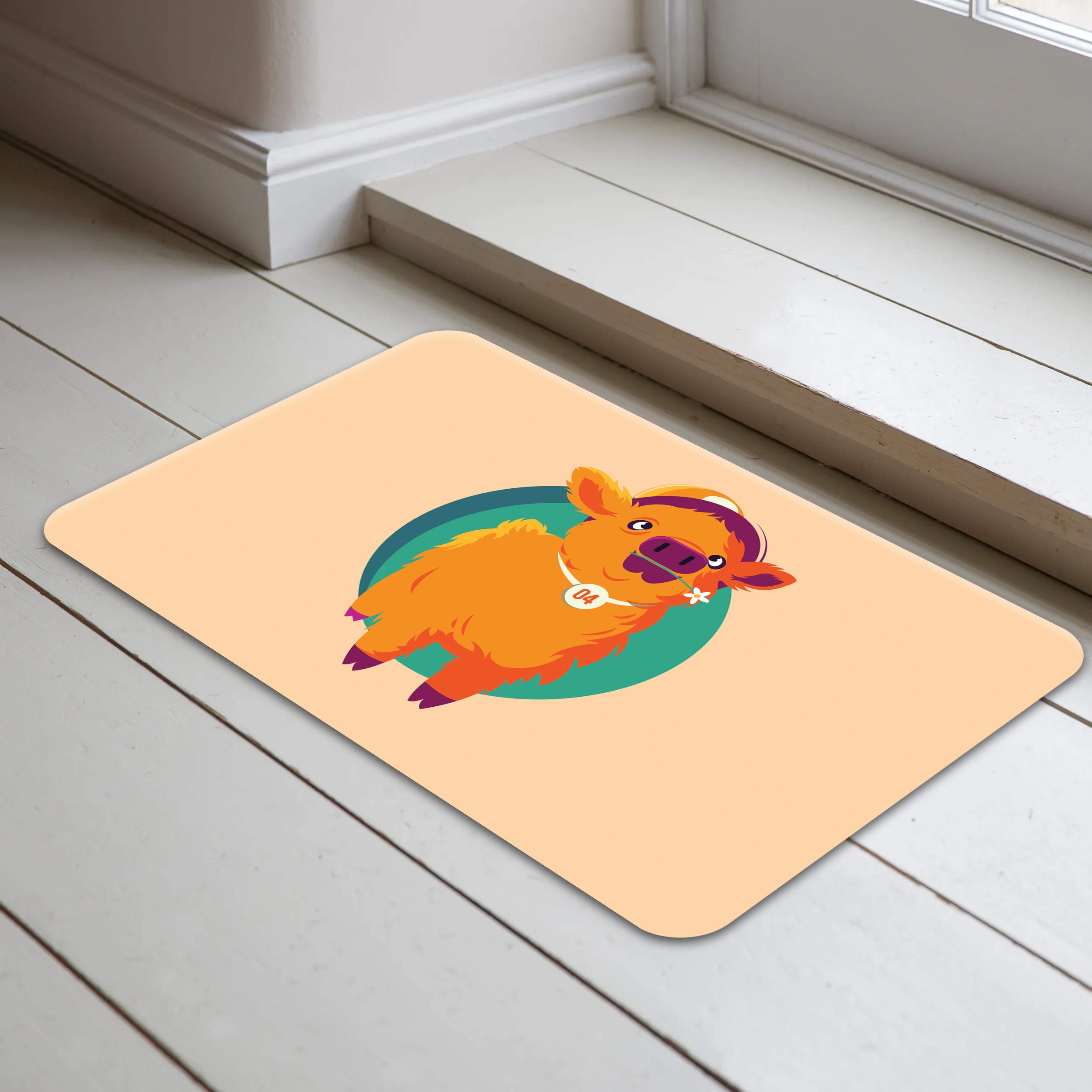 Bonamaison Bathmat-Doormat, Multicolor, 40 x 70 cm