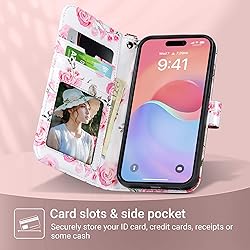 ULAK Compatible with iPhone 15 Plus Wallet Case for