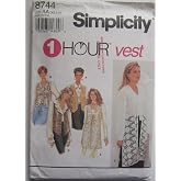 Simplicity Pattern 8744 ~ Misses' Set of Lined Vests ~ Sizes 6-16