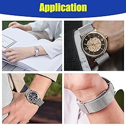 Winfox Stainless Steel Mesh Watch Band for Men