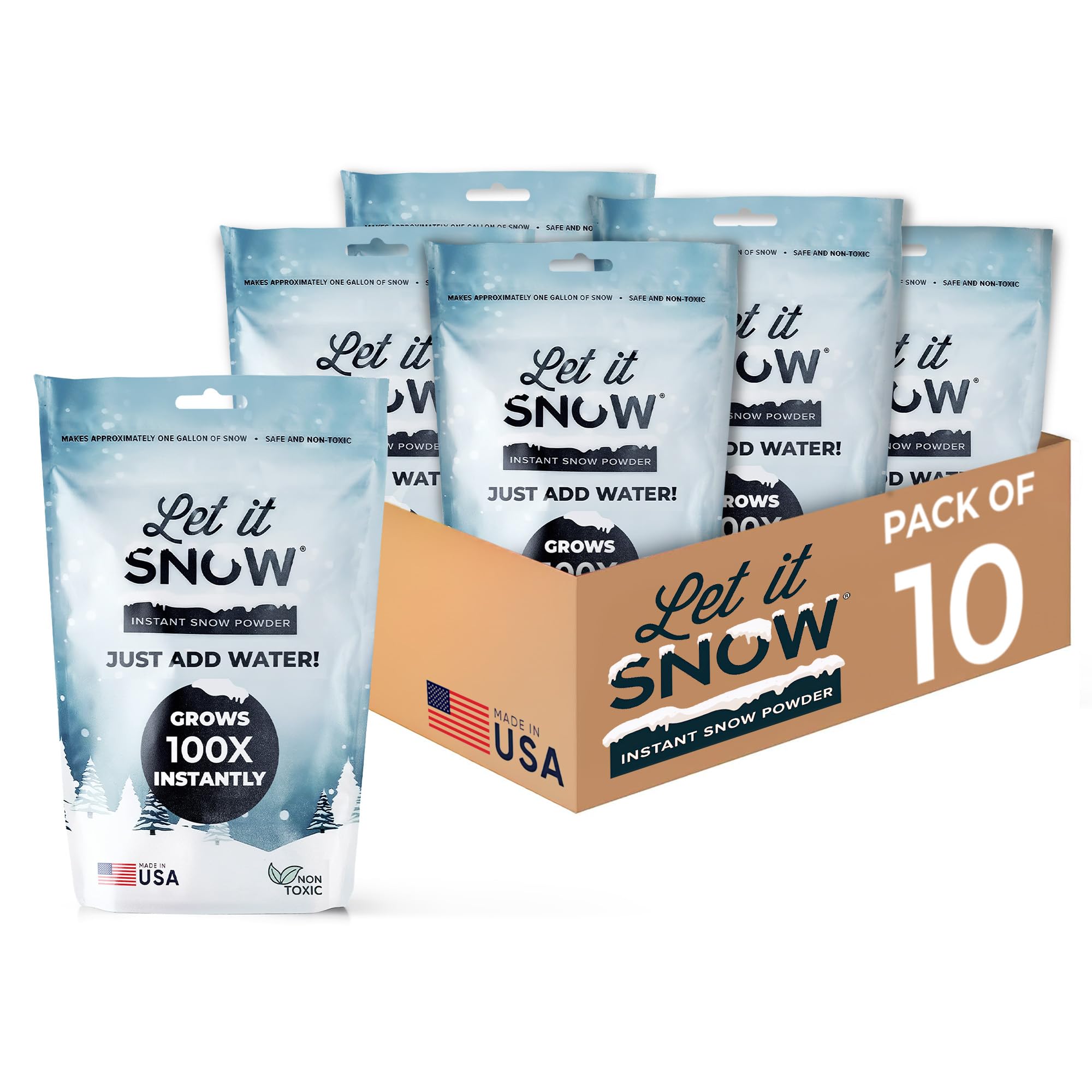 Let it Snow Instant Snow Powder | Made in The USA