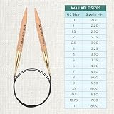 KnitPro Basix Beech Fixed Circular Needles 16 in 7.00mm view 4