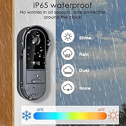 Doorbell Camera Wireless with Monitor for