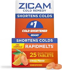 Zicam Cold Remedy RapidMelts, Citrus Flavor, 25 Count