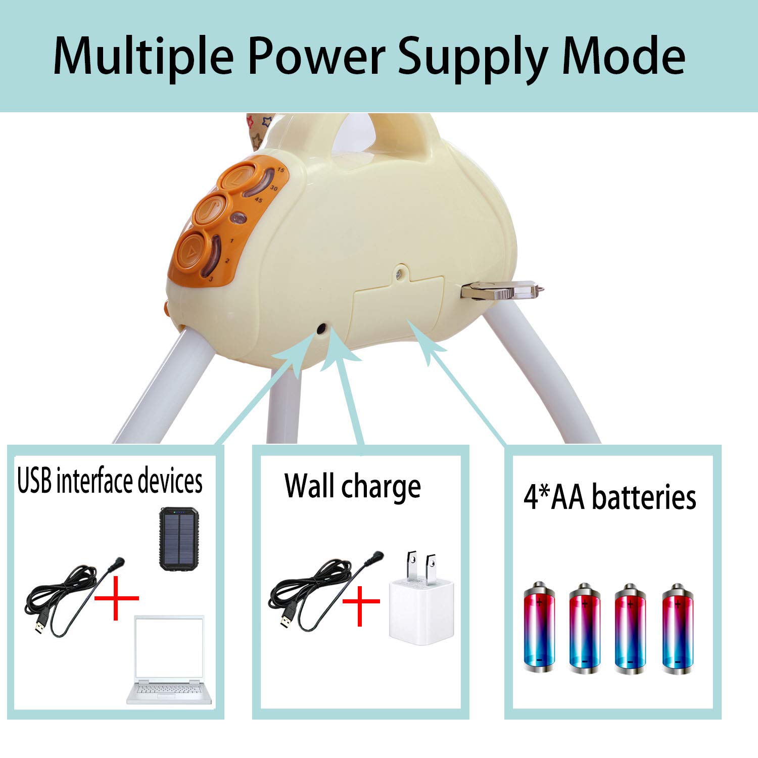 wbpine baby cradle swing