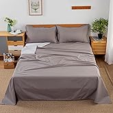 WenBags Waterproof Bed Sheet Flat Sheets Lightweight,70*90 Inches Queen Size Mattress Furniture Protector Cover for Bed Couch, Pet Hair Resistant Cover Ideal for Dogs Cats Hotels and Hospitals (Gray)