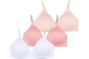 TAHARI Girls 3-Pack Molded Wireless Bras