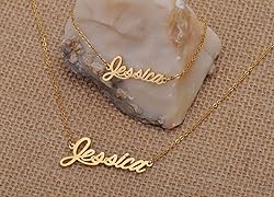 Aoloshow Stainless Steel Personalized Name Necklace