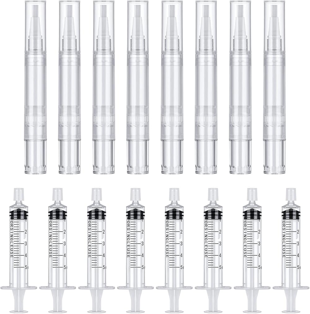 Fuyamp 16Pcs Touch Up Paint Pen 5ml Fillable Refillable for Walls Wood Furniture
