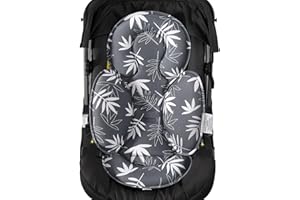 AMENPOKI ﻿Infant Car Seat Insert, Baby Head Body Support for Newborn Cushion Pads, Compatible with 3 to 5 Point Harness Systems, Breathable Soft Fabric, Perfect for Carseats, Strollers, Swings