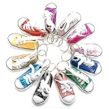 Favorict Canvas Mini Sneaker Shoe Keychain Keyring
