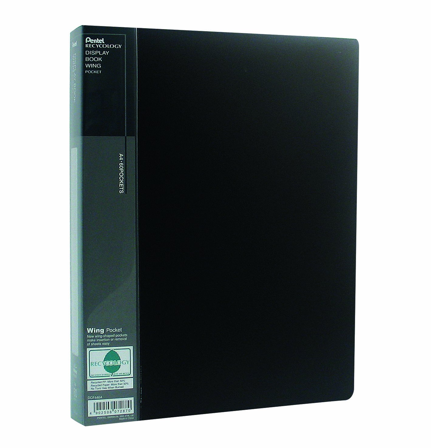 Pentel DCF446A Presentation Folder A4 60 Pockets - Black, 446a