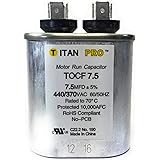 Motor Run Capacitor, 7.5 MFD, 2-3/4 in. H