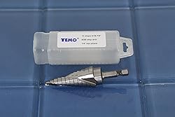 TEMO M35 Cobalt Spiral Flute Step Drill, 12 Size