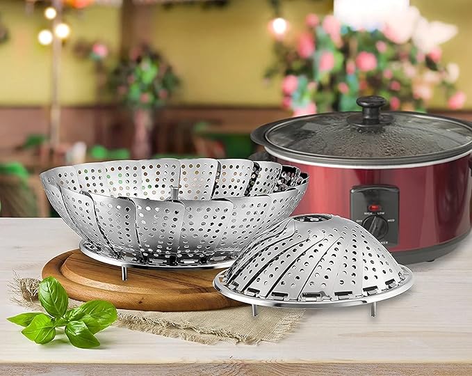 Buy JUMPOW Vegetable Steamer Basket Stainless Steel Collapsible Steamer