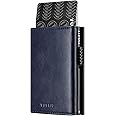 VULKIT Card Holder Wallet with Coin Pocket Magnetic Closure Pop Up Cards With ID Window Leather Wallet for Cash & Credit Cards