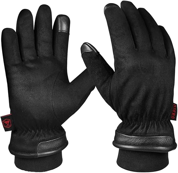 OZERO Mens Winter Gloves,30 ℉ Waterproof Driving Glove Thermal Gift in Cold Weather Amazon.ca
