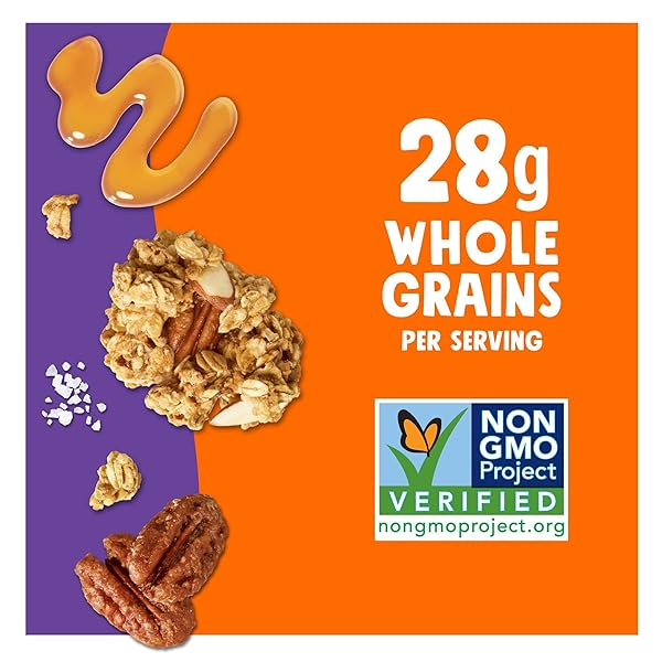 BEAR NAKED SALTED CARAMEL CRUNCH GRANOLA CEREAL, GOOD SOURCE OF FIBER, WHOLE GRAIN, 11 OZ