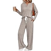 LILLUSORY Womens 2 Piece Lounge Sets Matching Airport Travel Outfits 2026 Spring Clothing Fall Pajamas Sweat Suits Pockets