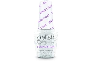 Gelish MINI Foundation Base Coat – 9ml Strong Adhesion, Protects Natural, Quick Drying, Compatible Soak-Off Polish & Structure Gel