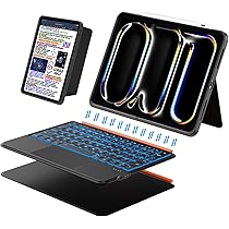 iPad Pro 11 inch Case with Keyboard (M5 M4 2025 2024),Magnetic