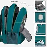 MATEIN Travel Laptop Backpack 15.6 Inch Anti Theft Water Resistant Peacock Blue view 4