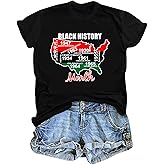 Black History Shirts for Women: Black History Month T Shirt African American Pride Tees Tops