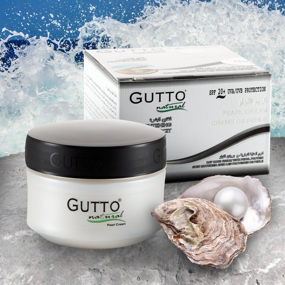 Gutto Anti-aging Pearl Cream - Prevents Wrinkles, Reduces Brown Spots, Efficiently Combats Acne for Beautiful Clear Skin